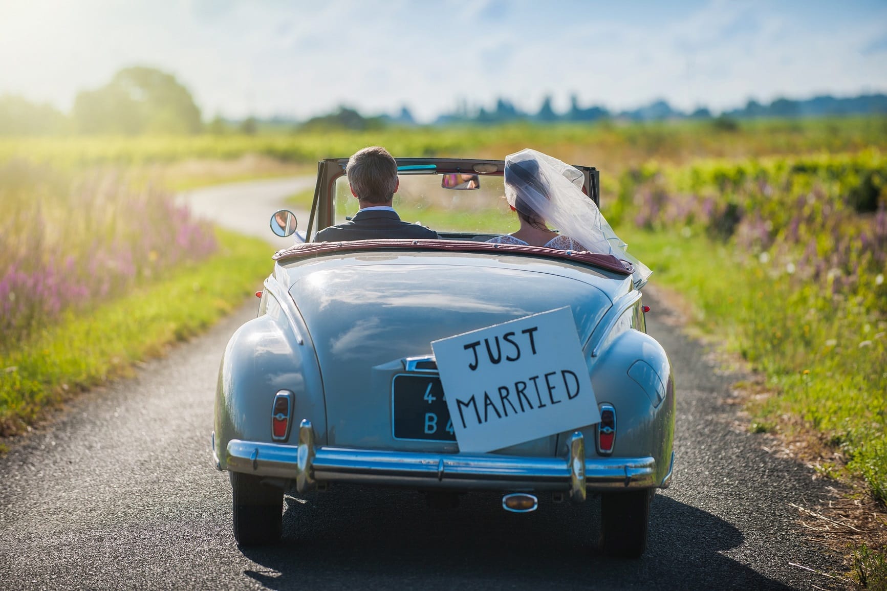 Свадебная машина just married
